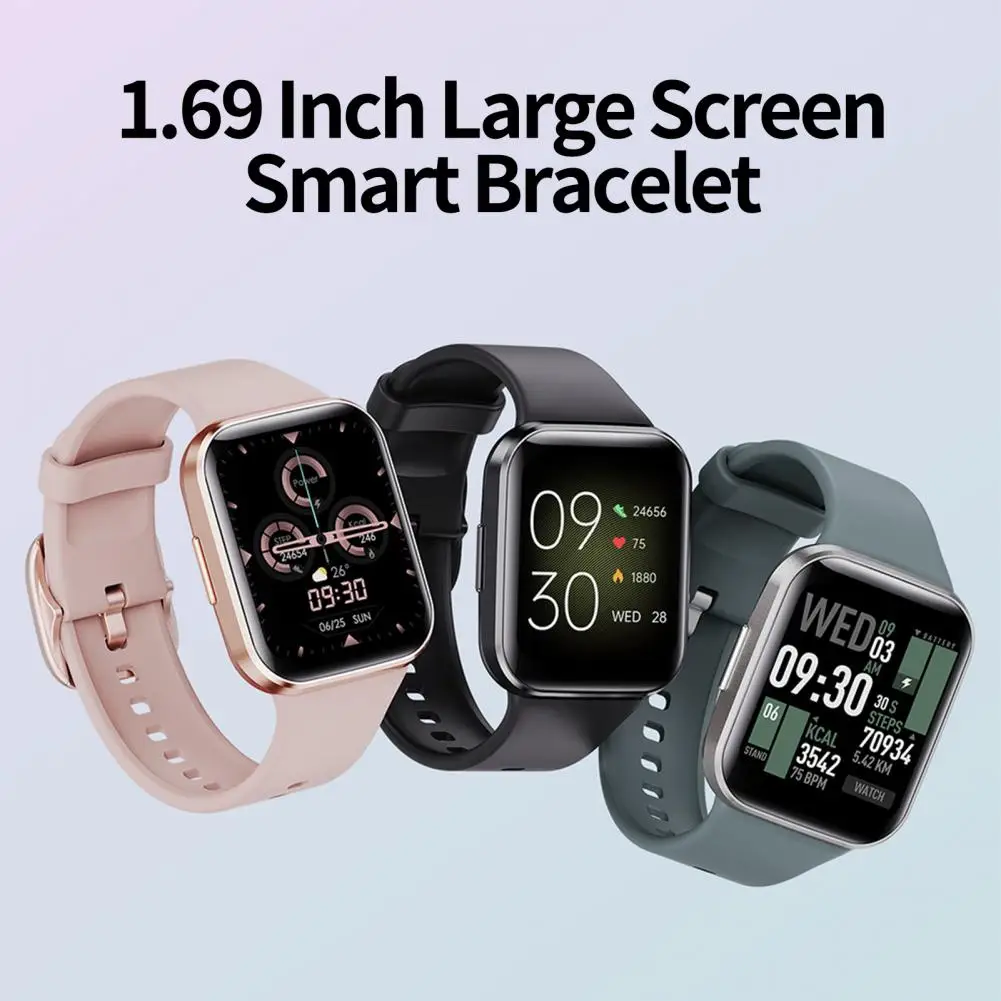 

Smart Watch Excellent Blood Pressure Waterproof 1.69 Inch Large Screen Smart Bracelet for Fitness