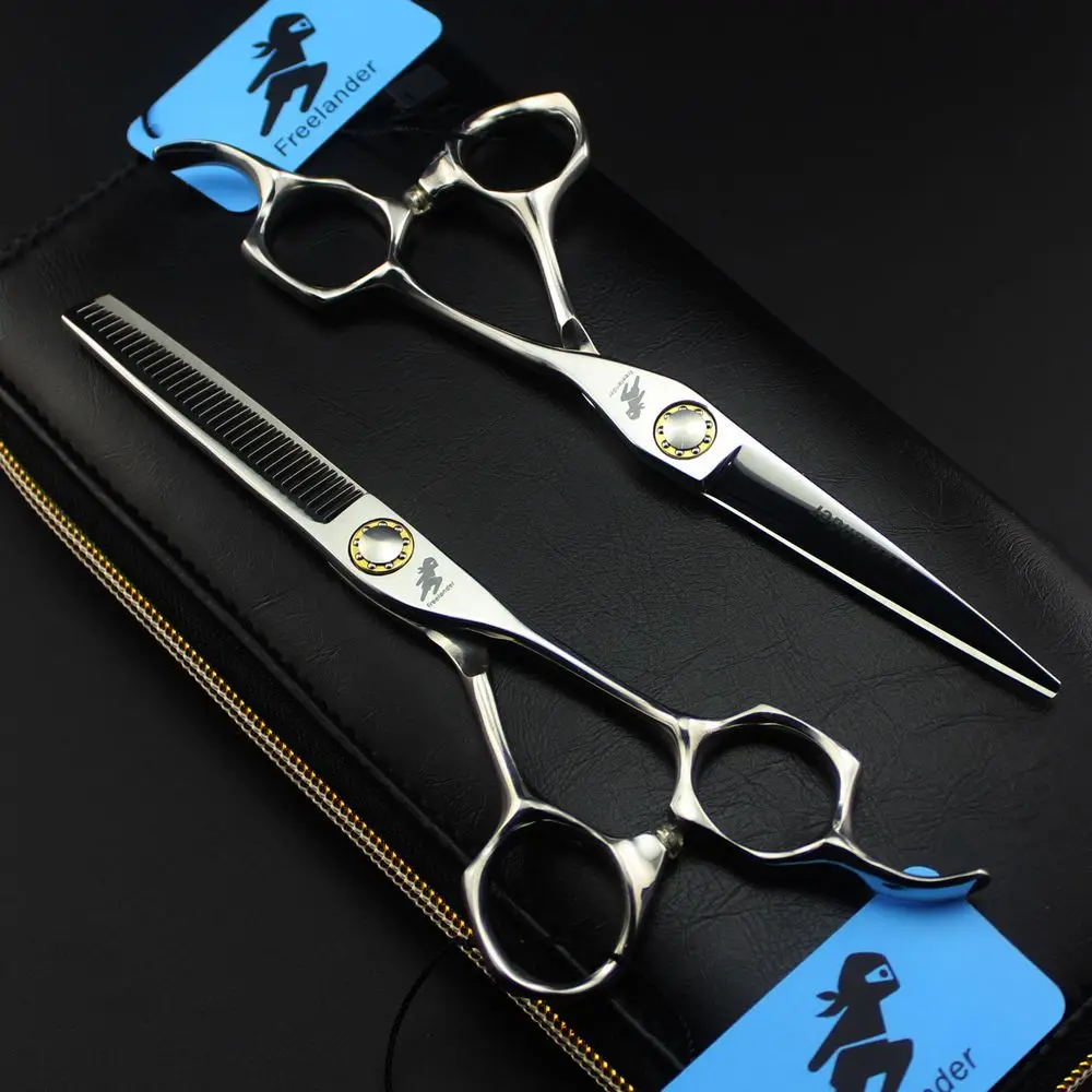 

Профессиональные Парикмахерские ножницы для укладки волос Freelander, 6,0 дюйма, высококачественные Парикмахерские ножницы для парикмахерской Solon, набор с искусственными ножницами