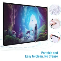 high brightness reflective soft projector screen 607284100120150 inch 169 fabric cloth projection screen for home beamer