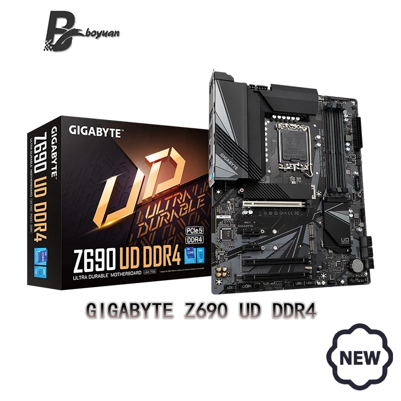 Новый GIGABYTE GA Z690 UD DDR4 Intel®Z690 PCI-E 5 0 5333(O.C.) 128G поддержка 12 Intel десктопный процессор