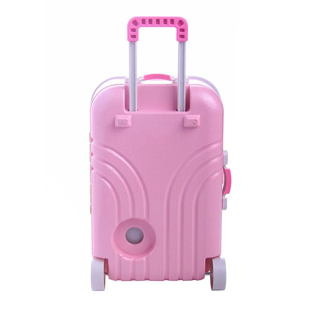 

Mini Doll Miniature Rolling Luggage Business Trolley Suitcase Doll Luggage CaseTravel Case Doll House Accessories