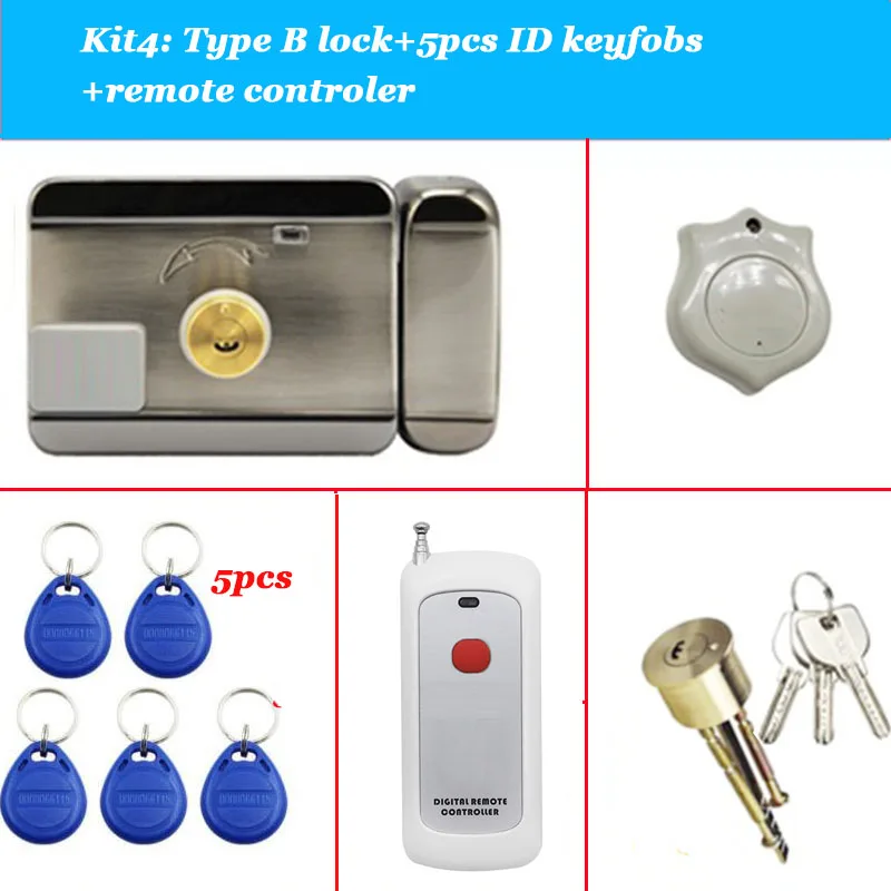 

Беспроводной пульт дистанционного управления с приводом от батареи AA, электронный невидимый замок, электрический RFID-замок, 125 кГц, ключ, замок для входной двери, ворота