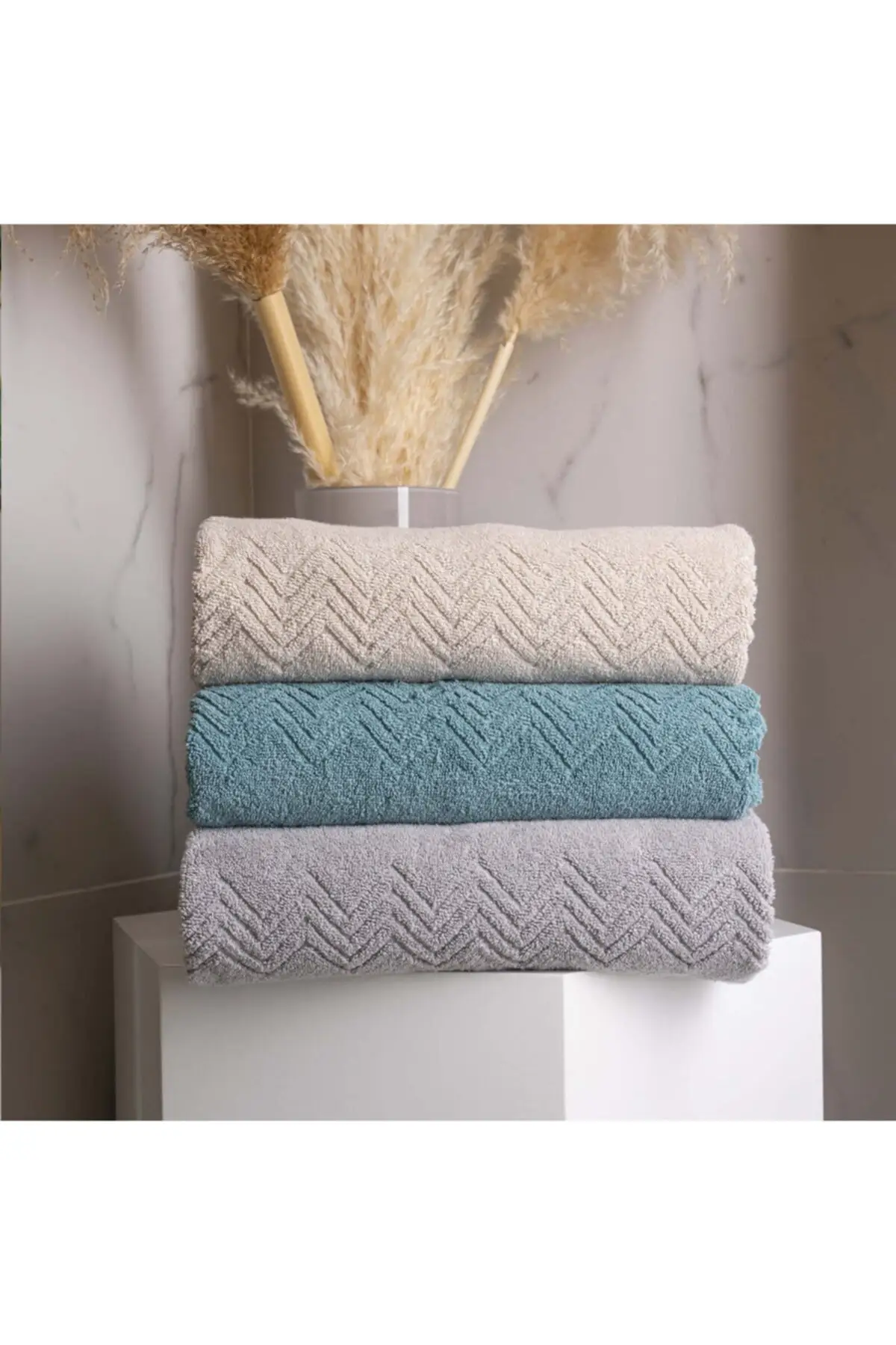 

100 хлопковое бежевое банное полотенце с лилией