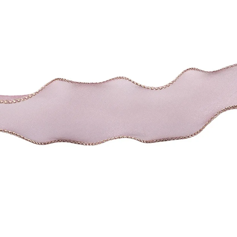 6/10/15 ярдов золотой край рыбий хвост лента бант аксессуары День Святого Валентина