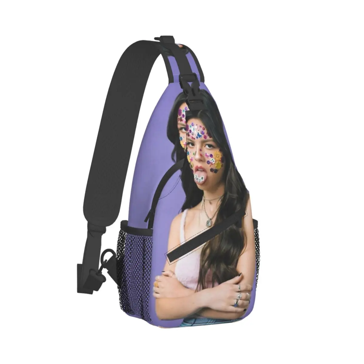 

Сумки-слинги через плечо с эффектом кишки вампира Оливии Родриго, нагрудная сумка, рюкзак на плечо, рюкзак для пешего туризма, прогулок, велоспорта, сумка для книг