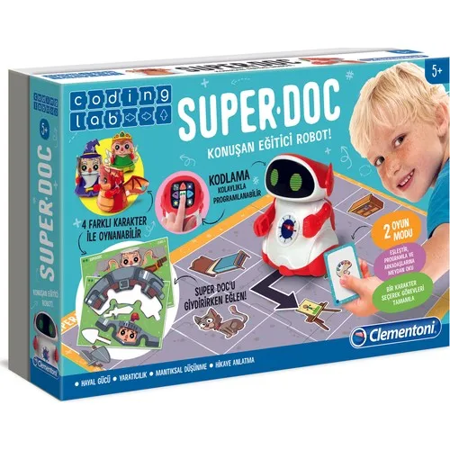 Clementoni Coding Lab - SUPER DOC-Educational Talking Robot | Игрушки и хобби