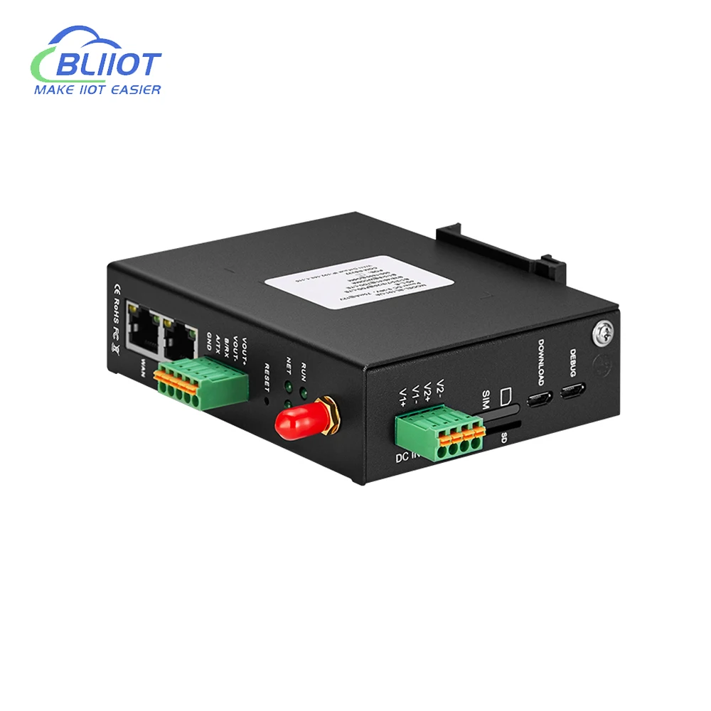 BL101 RS485/253 to MQTT Modbus Support 4G Ethernet Cloud Platform OPC UA Industrial IoT Gateways Protocol Conversion enlarge