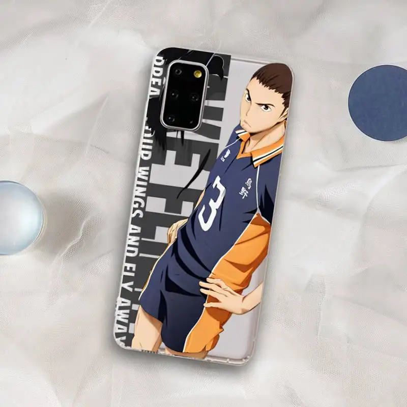 Anime Haikyuu Love Volleyball Phone Case for Samsung S20 S10 lite S21 plus for Redmi Note8 9pro for Huawei P20 Clear Case images - 6