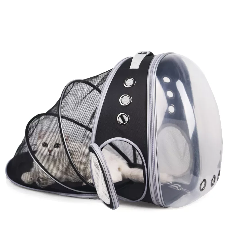 

Портативный дорожный рюкзак для кошек, Воздухопроницаемый прозрачный рюкзак-переноска в виде космической капсулы для домашних питомцев, д...