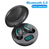 tws wireless headphones hifi in ear headphones with bluetooth 5 0 digital charging box touch control noise canceling