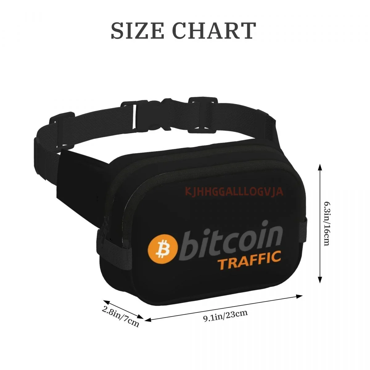 Модная сумка Bitcoin Crossbod Квадратная двухслойная поясная Аксессуары для