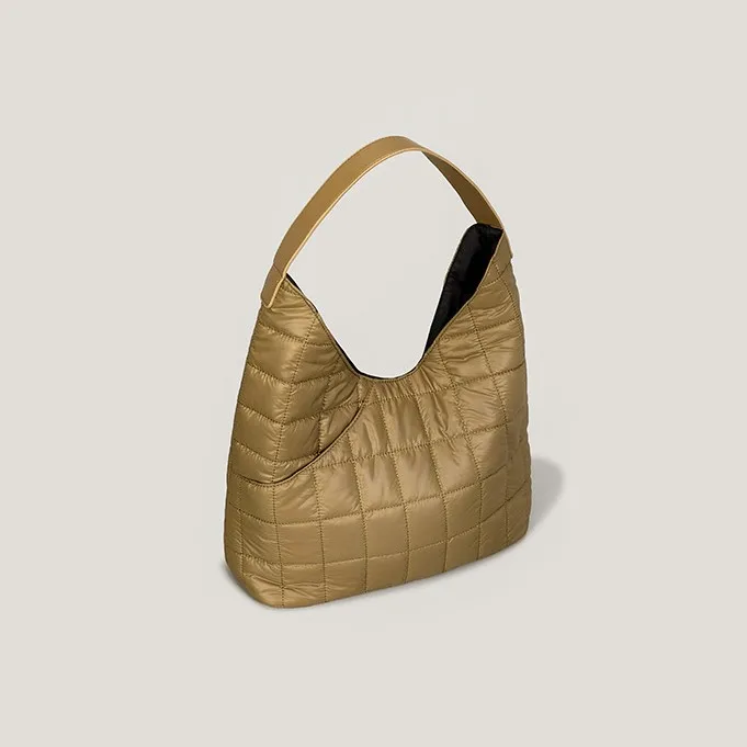 2023 New Fashion Pleated Shoulder Bag For Women Large Capacity Nylon Space Cotton Ladies Handbag Single Shoulder Messenger Bags