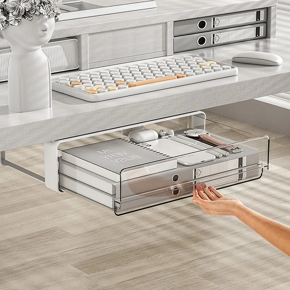 Самоклеящийся ящик для хранения подставка скрытая коробка органайзер