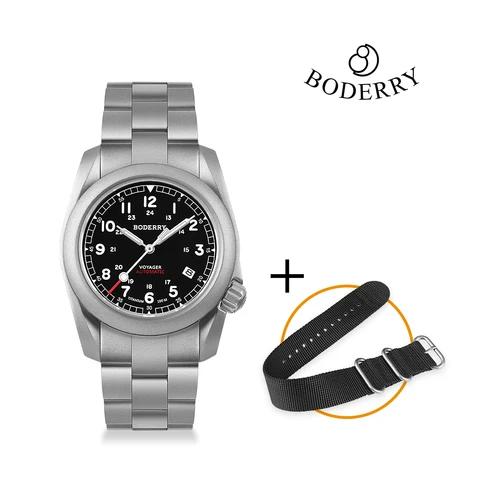Boderry Voyager Field Watch мужские механические часы из титана