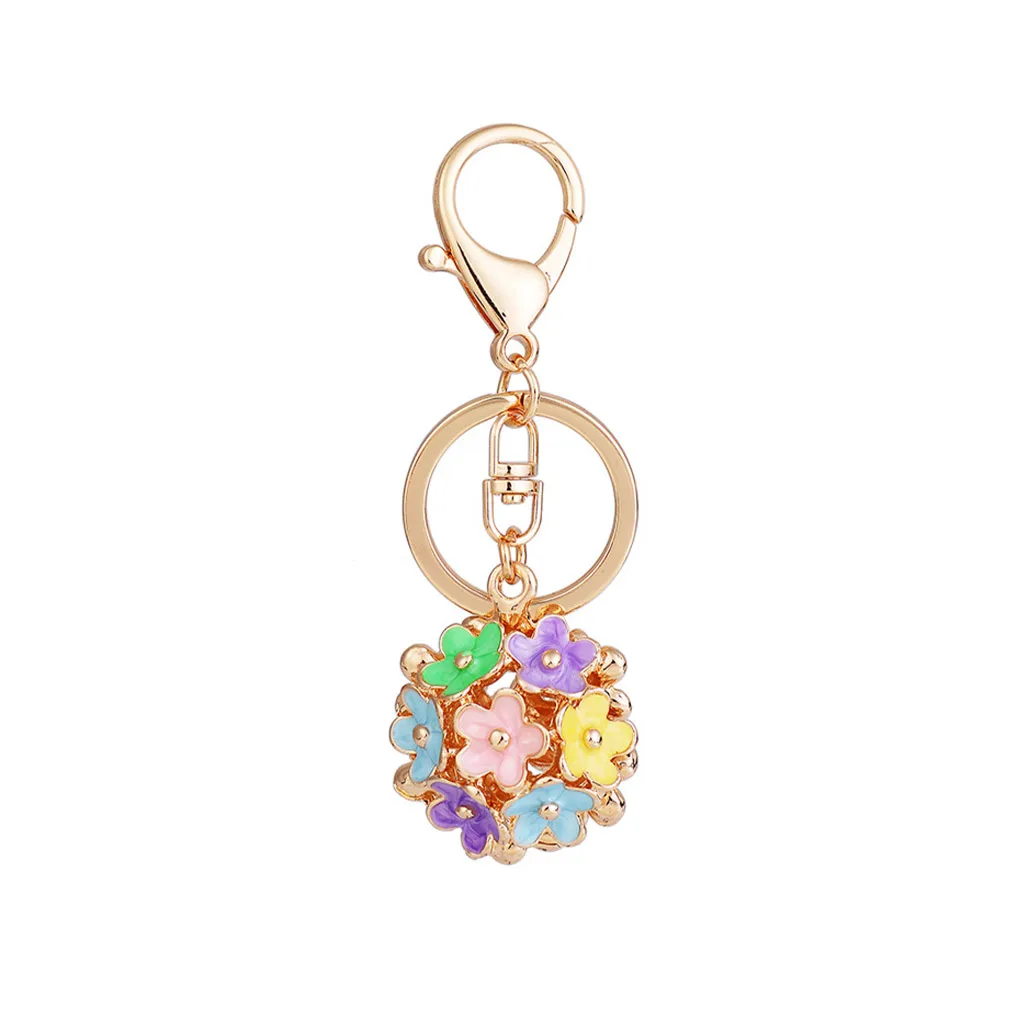 

Daisy Keychain Keyholder Decor Flower Hanging Decor Girls Handbag Adorn Fashion Accessory Small Craft Bag Pendant