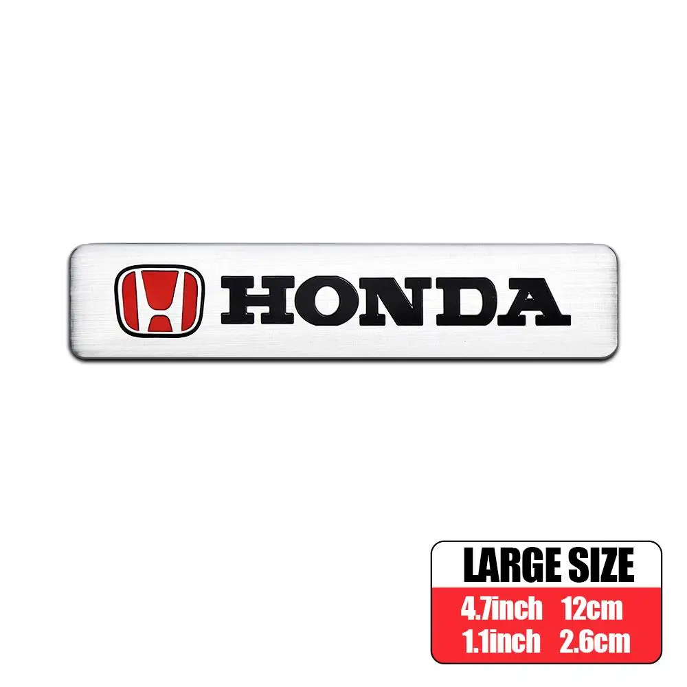 

3D металлическая эмблема из алюминиевого сплава, наклейка, автоаксессуар для Honda Civic 10th 11th Gen Hrv Jazz City Fit Accord 7 Crv Odyssey