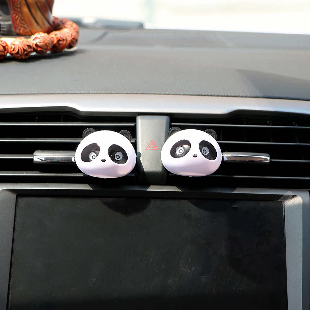 

Cute Panda Car Styling Air Freshener Perfume ambientador para auto for Air Vent Decoration Car Smell Flavors Accessory