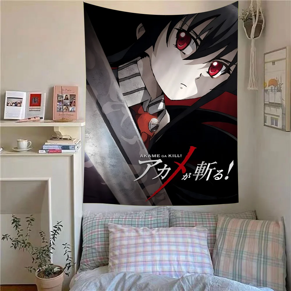Японский классический аниме Akame Ga KIL DIY настенный гобелен подвесной Таро хиппи
