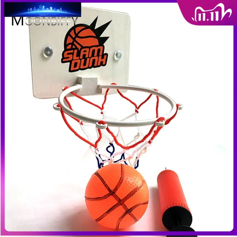 

Inflatable Basketball RimToy Suction Cup Mini Bathroom Basketball Frame Leisure Stress Relief Basketball Net Adult Children Toys