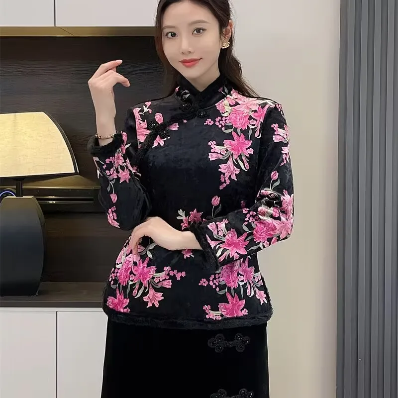 Женский винтажный костюм Тан с цветочным принтом куртка канарейка бархатное