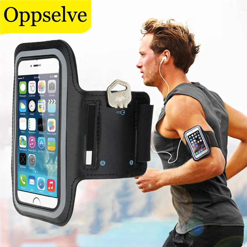 

Oppselve Waterproof Gym Sports Running Armband For iPhone 11 Pro X XR X 8 7 12 Samsung S20 S9 S10 Xiaomi Arm Band Phone Bag Case
