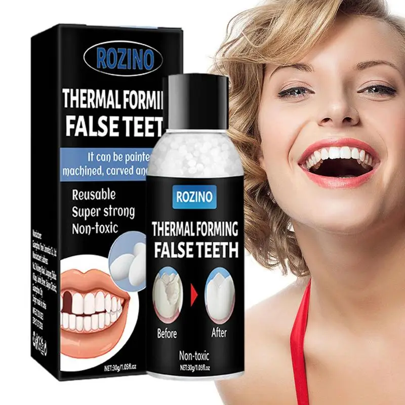 

Broken Tooth Repair Thermal Fitting Beads Tooth Solid Gel 30g Tooth Solid Gel Instant Retouching Tooth Hole Broken Teeth Filling