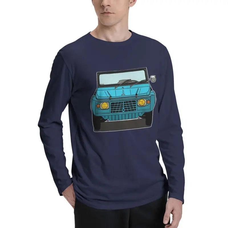 Tributo Citroen Mehari Auto Mito Anni 70 Футболки с длинным рукавом Футболка Милая трендовая