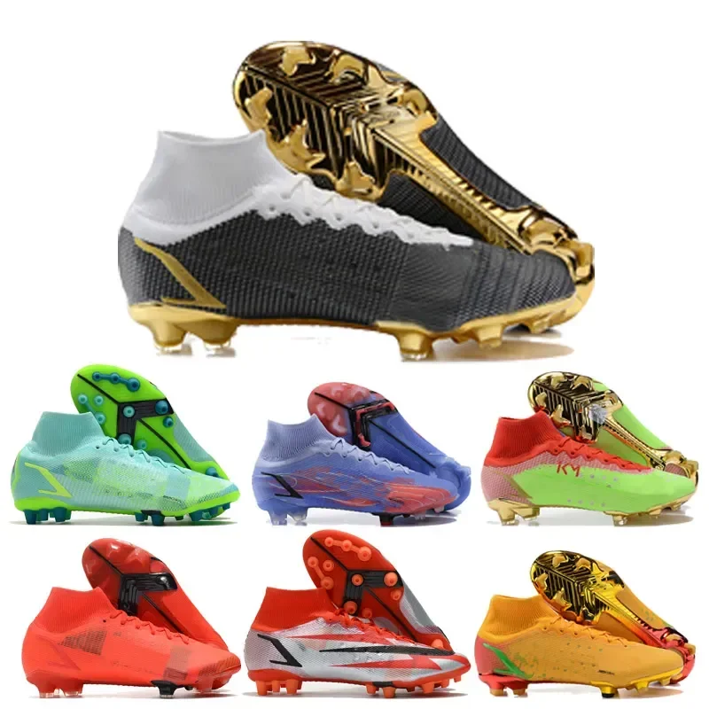 

Top Quality Soccer Shoes Ronaldo CR7 Mercurial Vapores 14 XIV Elite SG Pro Anti Clog Cleats Outdoor Superfly 8 VIII CR110 Neymar