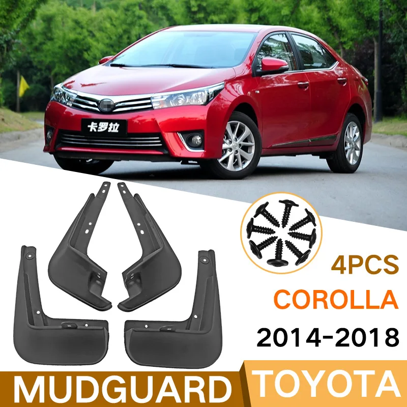 

Car Fender Mud Flaps Fit For Toyota Corolla Altis 1993-2022 Sedan Splash Guards MudFlaps Front Rear Mudguards Auto Accessories