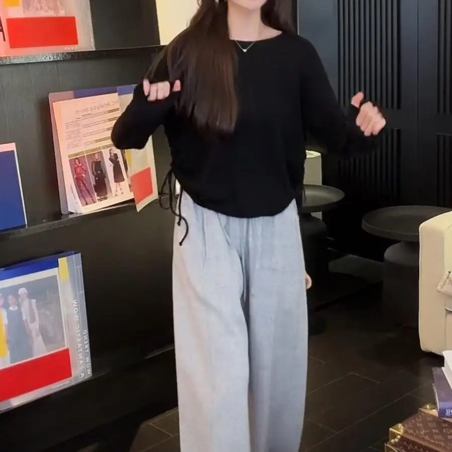 Женская трикотажная кофта Zhang Beibei повседневная универсальная из