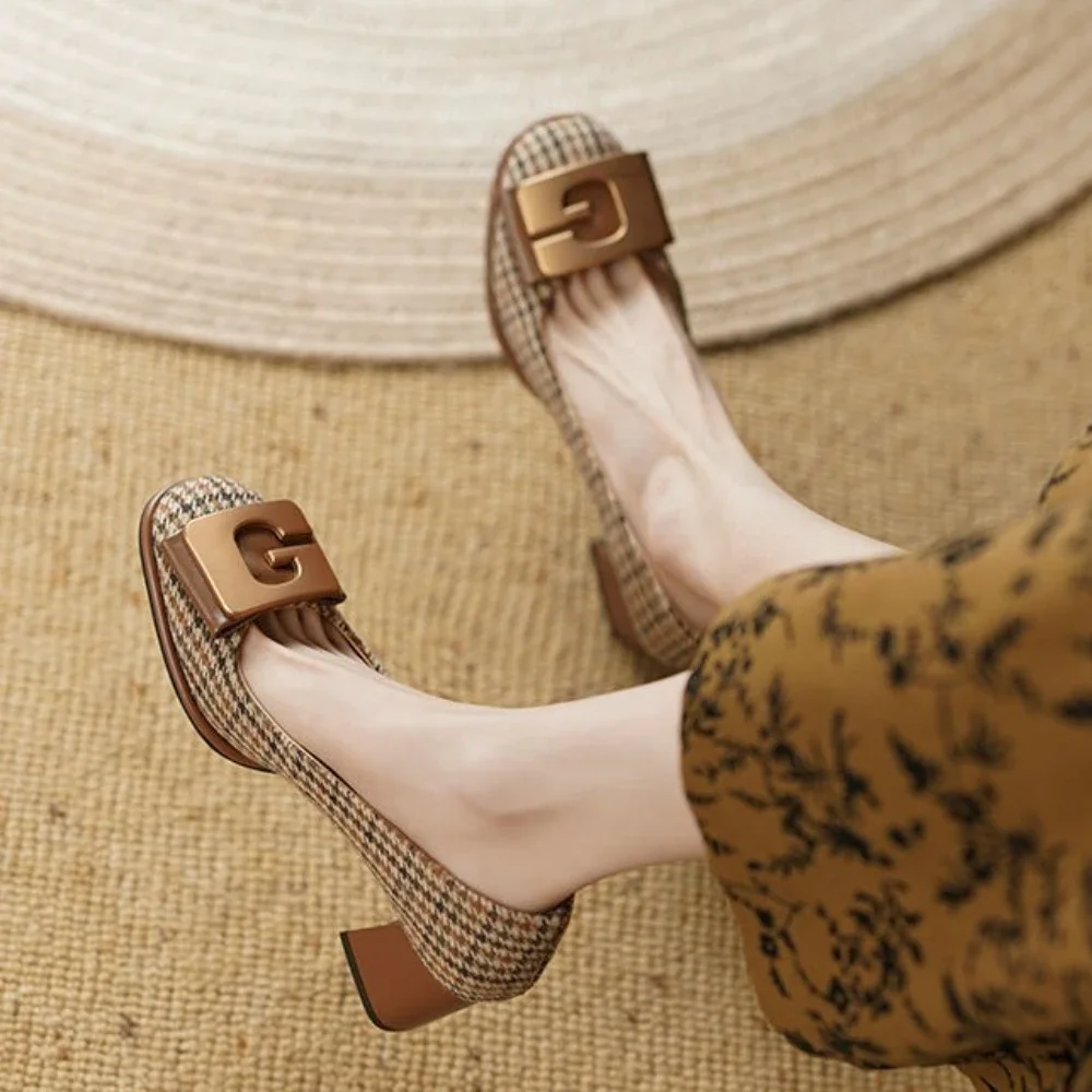 Женские туфли на высоком каблуке летняя Элегантная классическая обувь