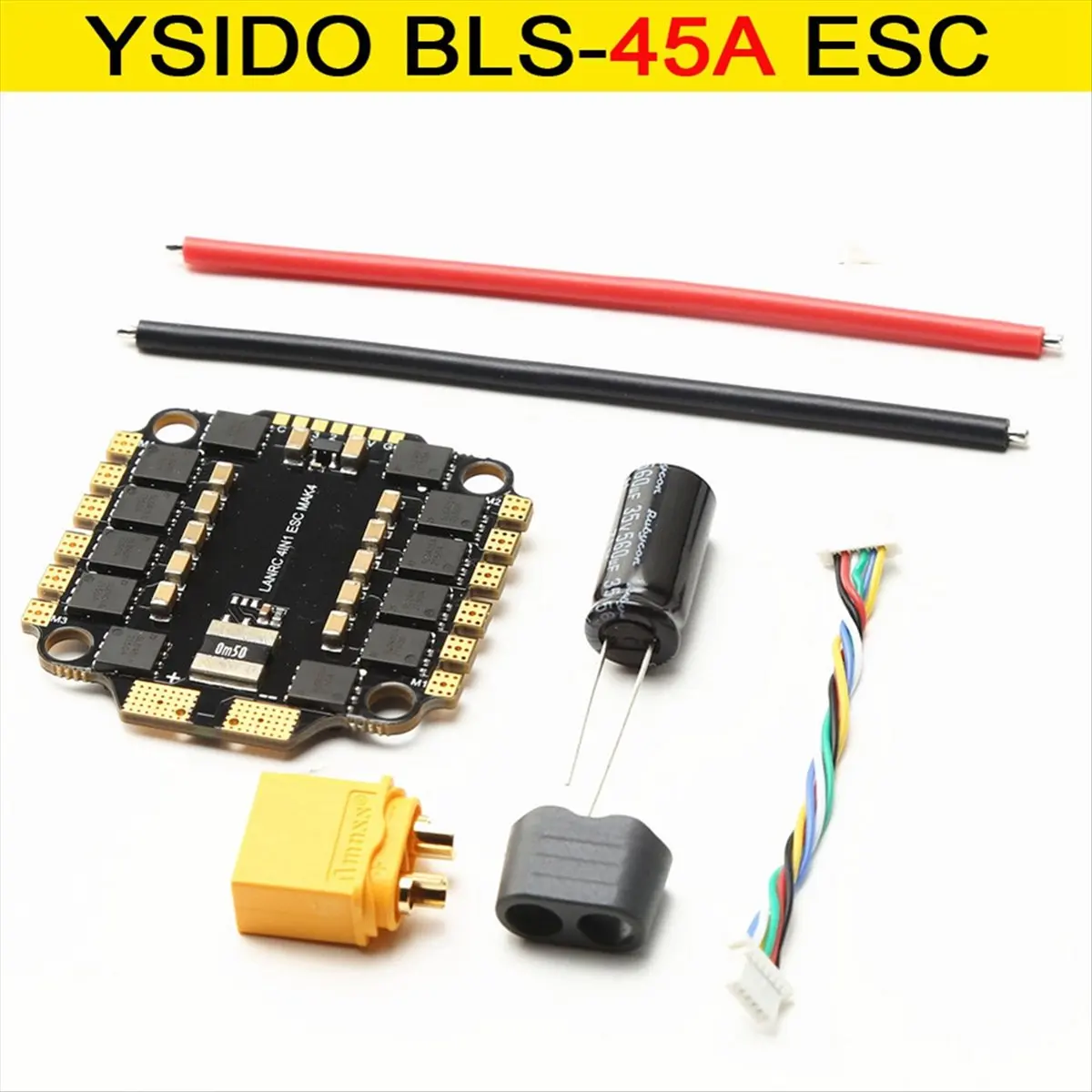 Фото (A65I) BLS-45A 4-в-1 ESC 2-6S FPV ESC 30x30мм с поддержкой DShot300-600/Multishot/Oneshot/PMW для RC FPV дронов №4
