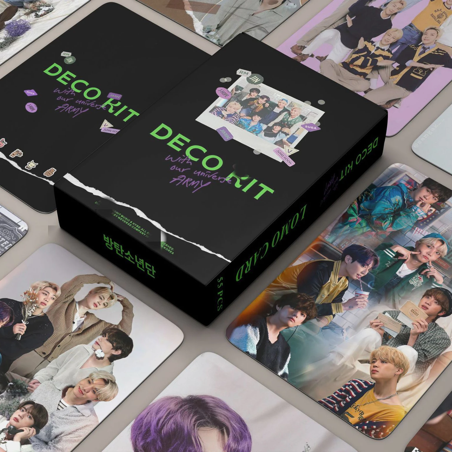 

55-дюймовая наклейка для детей в стиле K-POP, набор для декорирования, альбом в стиле K-POP, наклейка с милыми фотографиями для мальчиков, для коре...