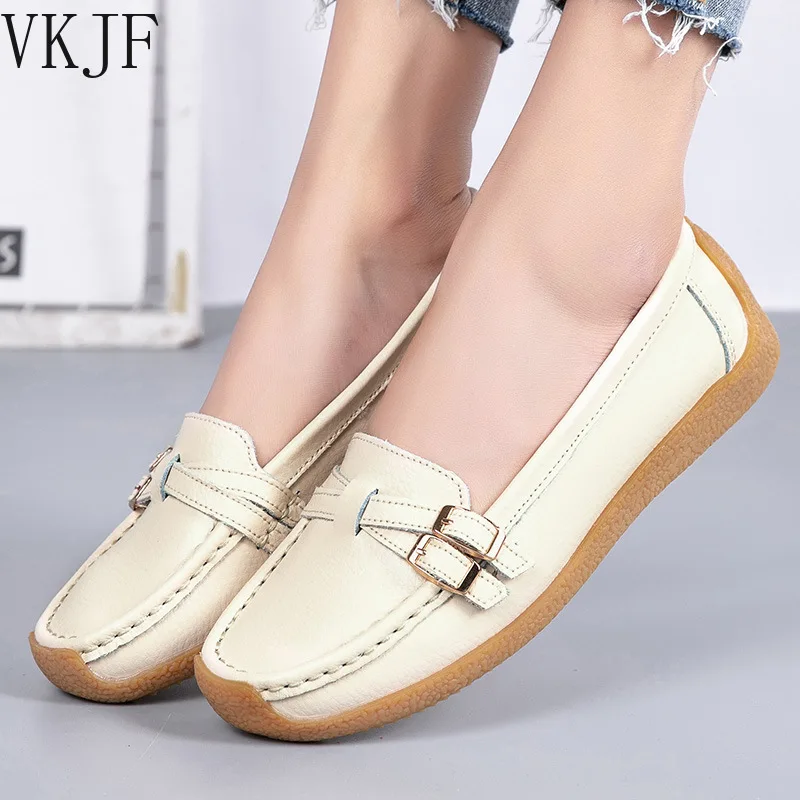 

Женские туфли из натуральной кожи, на плоской подошве, Размеры 35-42