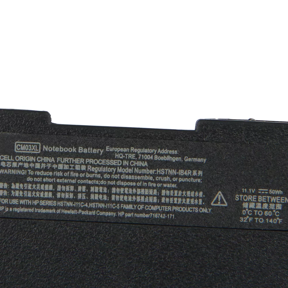 Original Replacement Battery For HP ELITEBOOK 740 745 840 850 G1 G2 CM03XL Genuine Laptop Battery 50Wh enlarge