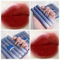 5 piece lip glaze suit matte matte matte velvet student party plain face not easy to fade not easy to stick to the cup white lip