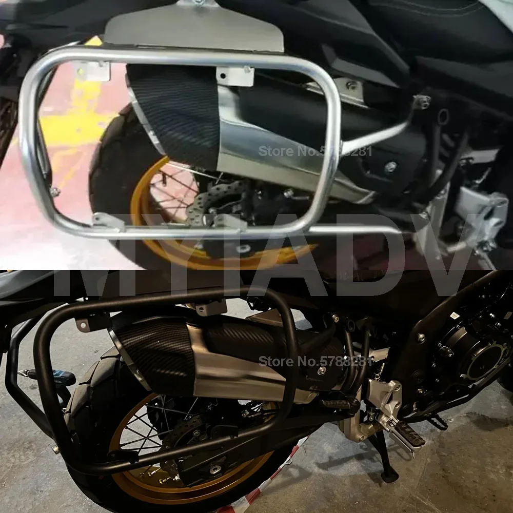 Мотоциклетный боковой кронштейн для багажа из нержавеющей стали седельная сумка