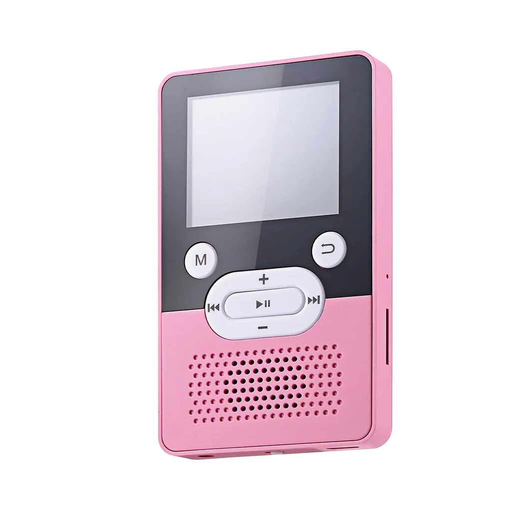 

MP3 Player 3.5mm TF Card Bluetooth-compatible Audio MP4 Pocket Radio TXT E-book Timing Off Music Players Pink 8G