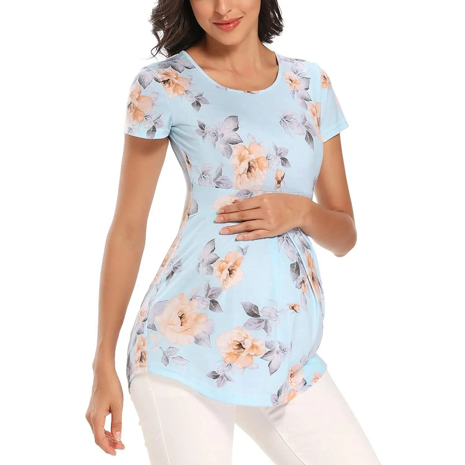 

Новинка 2022, высококачественная повседневная футболка, женская футболка, Футболка для беременных женщин