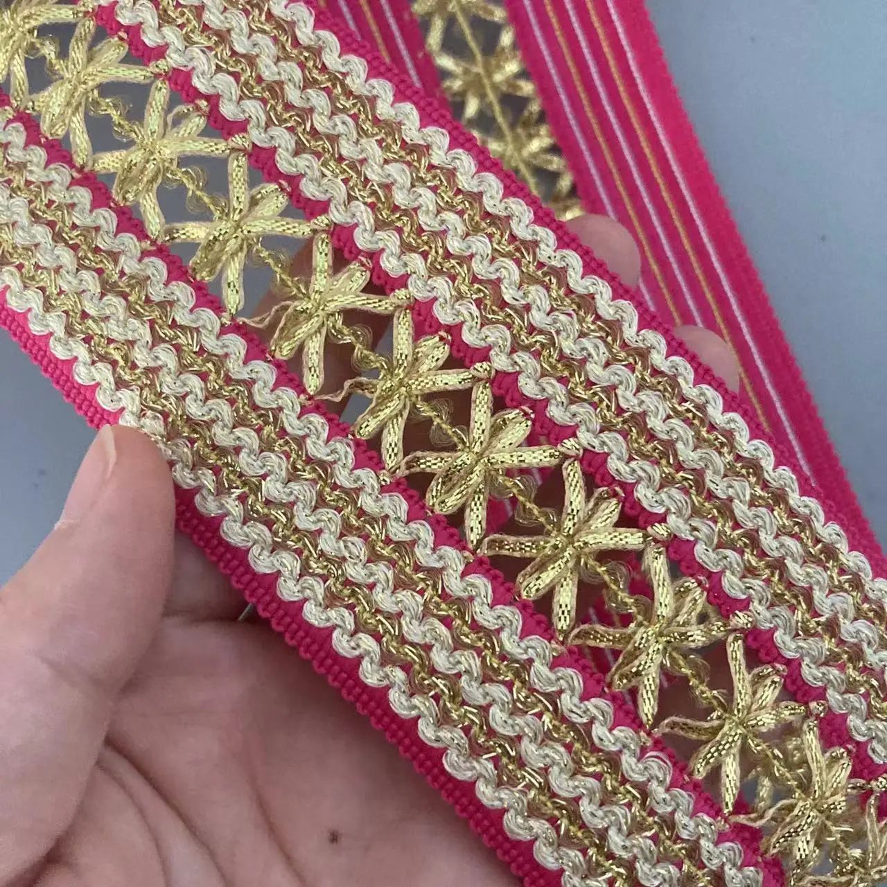 1 ярда 5 8 см лента с кружевной отделкой этническая одежда нить вышивка ткань