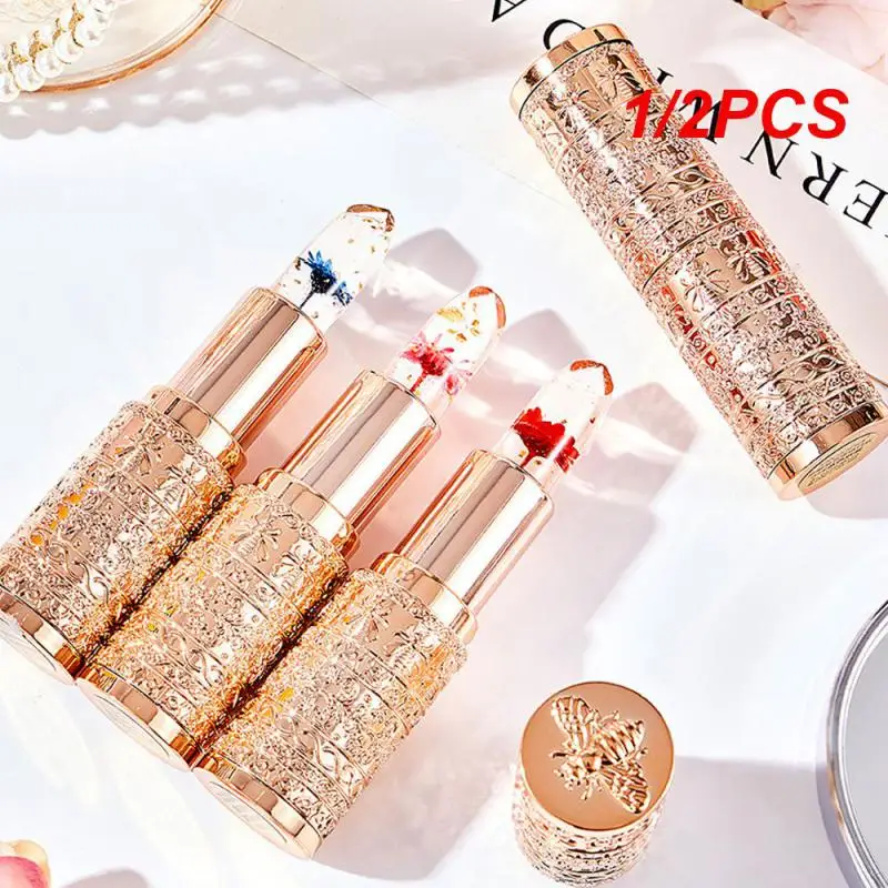 

1/2PCS Waterproof Shiny Whitening Lipstick Brighten Smooth Waterproof Lipstick Health & Beauty Jelly Lip Balm Unique