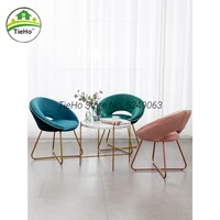 nordic light luxury home simple dressing makeup chair livingroom furniture relaxing stool bedroom girl chair velvet dining chair