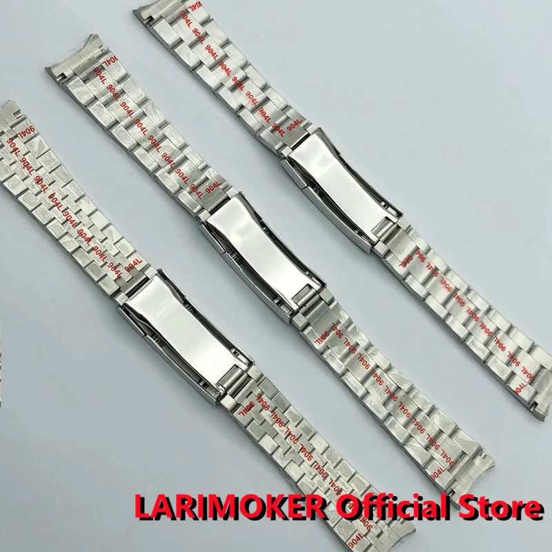 Скидка Ремешок LARIMOKER мужской из нержавеющей стали, 20 мм, 904L
