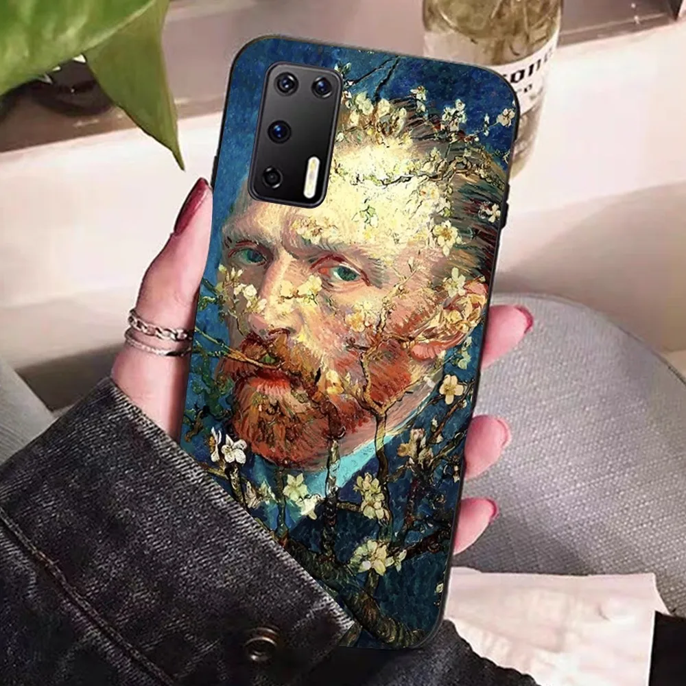 Ван Гог звездное небо Искусство Для Huawei P 8 9 10 20 30 40 50 Pro Lite Psmart Honor lite 70 Mate 20lite