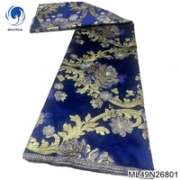royal blue african jacquard lace fabric tissu lace embroidered nigerian brocade lace fabric 5 yards in stock ml49n268