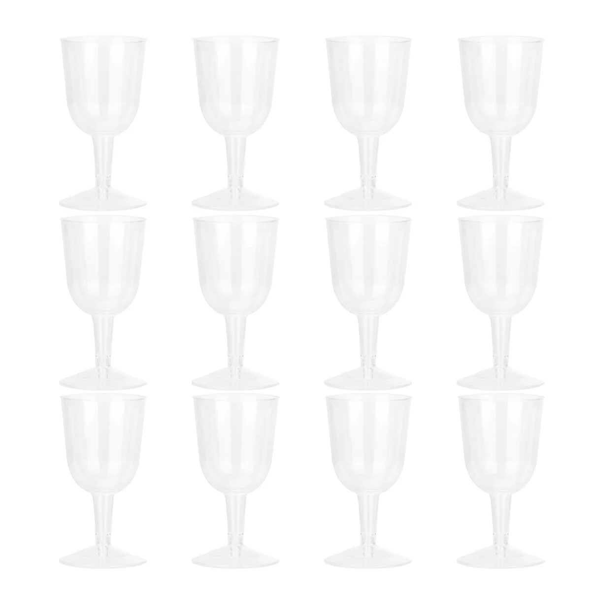 

12 шт., прозрачные пластиковые чашки для шампанского