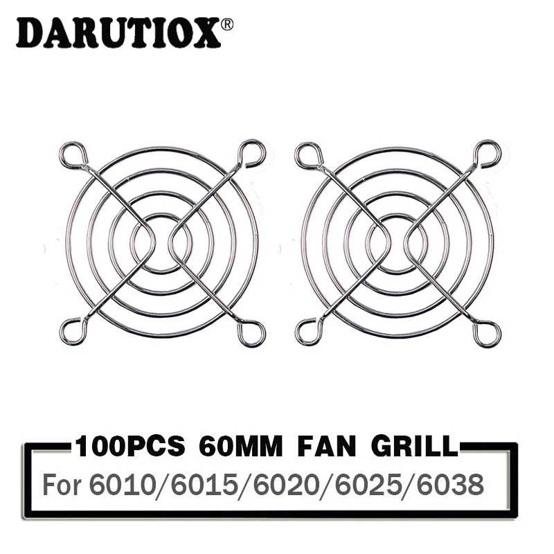 

100 Pieces 60mm 6cm 60x60mm Silvery Metal Wire Finger Guard For CPU Fan DC Fan Grill Guard Protector Nickel Plated