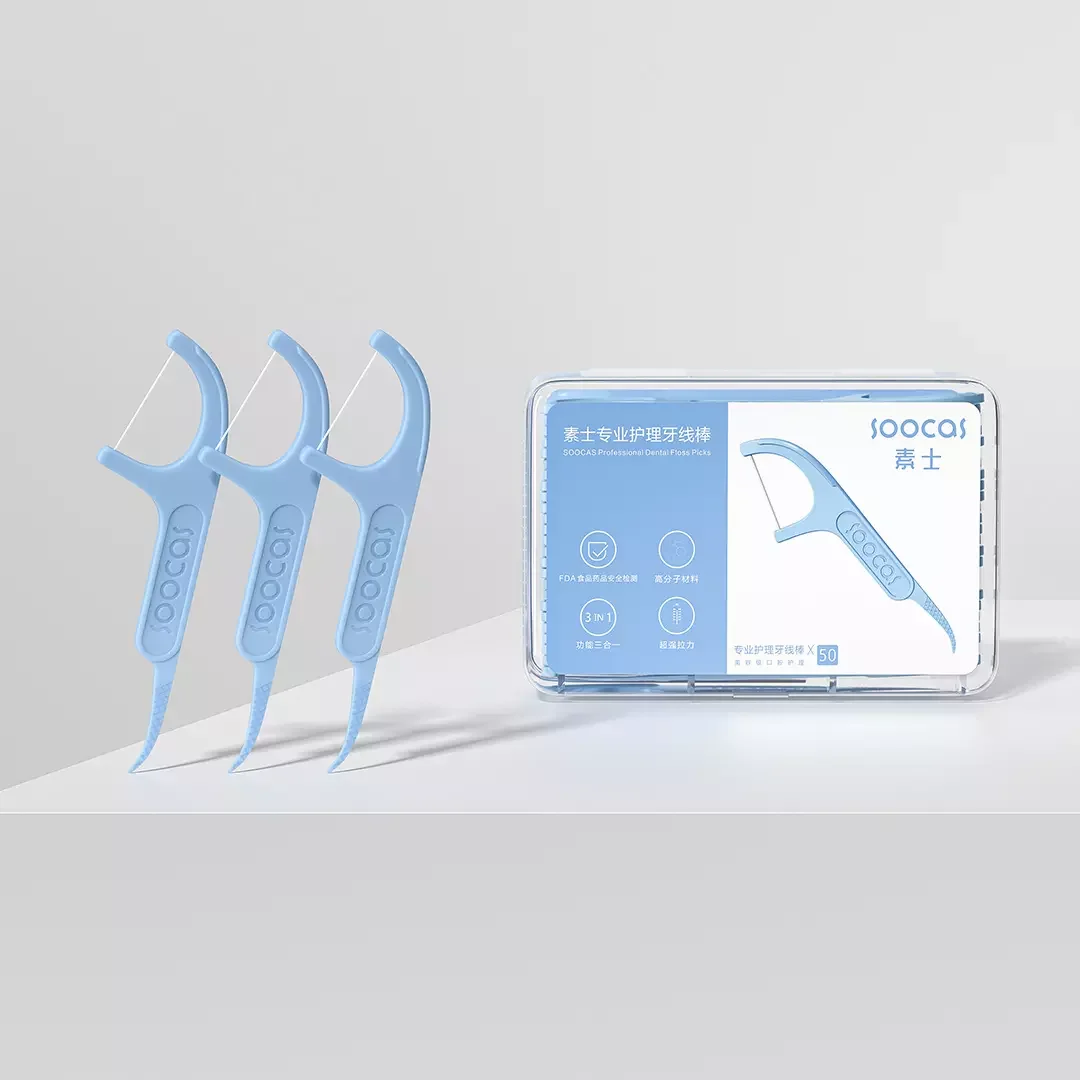 

Soocare 50pcs/box Daily Tooth Cleaning Professional Dental Floss Testing Food Grade Oral Care Toothpick Set Flosser Fast Ship