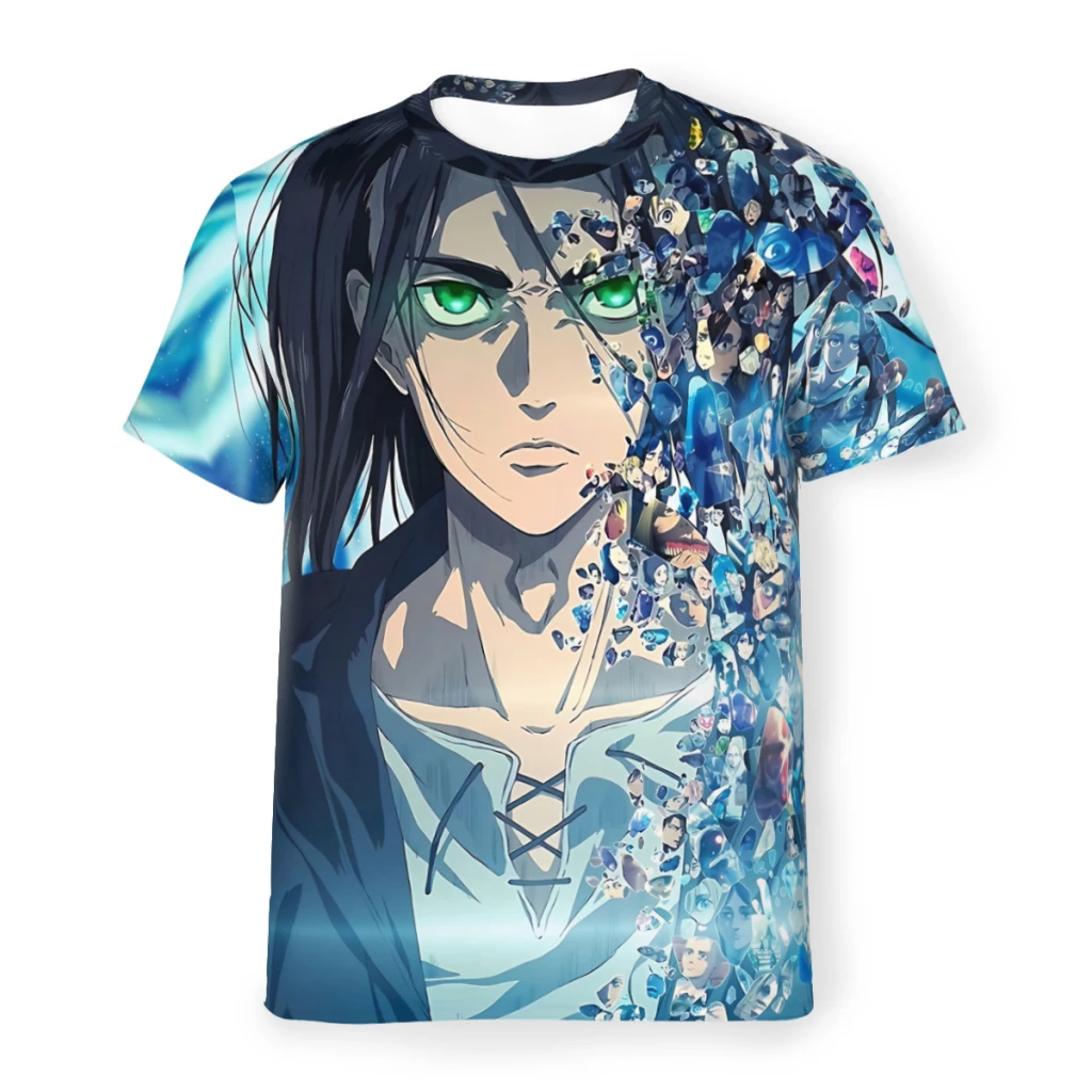 

The Man The Myth Polyester TShirts Attack On Titan Men Style Tops Thin T Shirt Round Neck