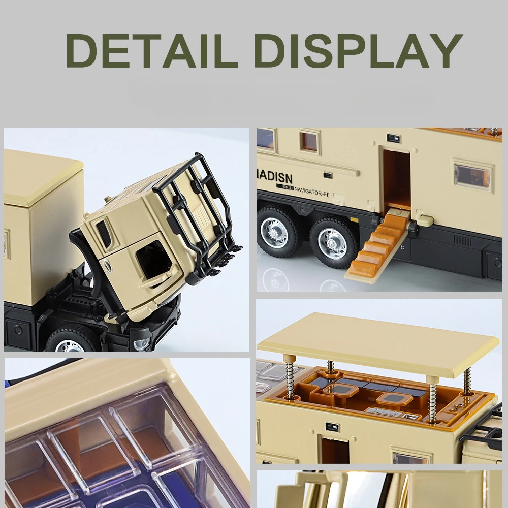 1:24 Mercedes-Benz NOMADISM RV Игрушечный автомобиль Mdoel из сплава литой под давлением звук